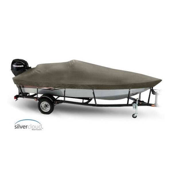 Eevelle Silvercloud Boat Cover V HULL FISHING Side Console, Narrow Series Inboard 19' 6in. L 92in. W Khaki SCVFSC1992-KHA - main